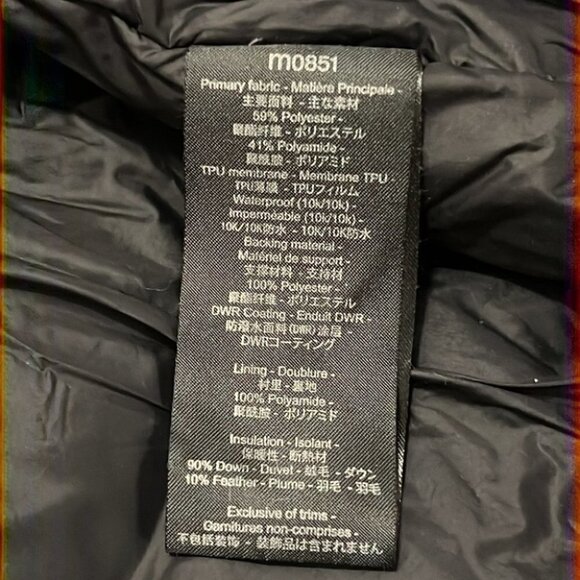 𝅺m0851 Gray down filled zip up hooded jacket size XS - Picture 6 of 11